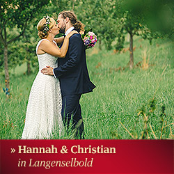 Zur Hochzeit von Hannah & Christian in Langenselbold